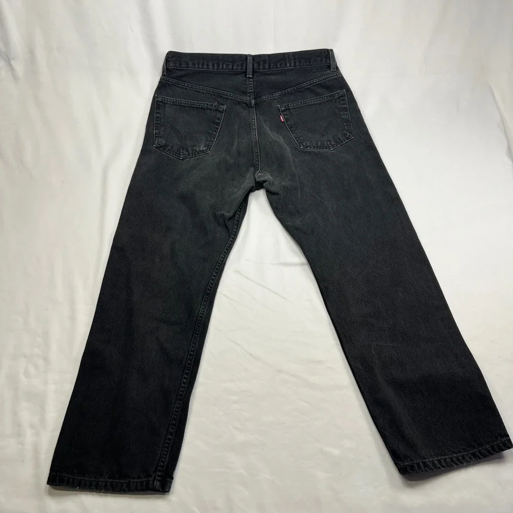 Vintage Levi's 505 Regular Fit Jeans Black Denim Straight Leg